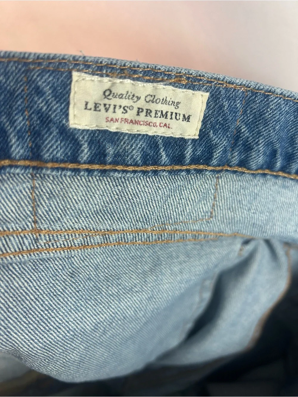 Levi's Light Blue Distressed Boyfriend Jeans